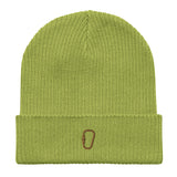 Organic ribbed carabiner beanie