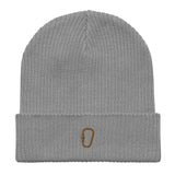 Organic ribbed carabiner beanie